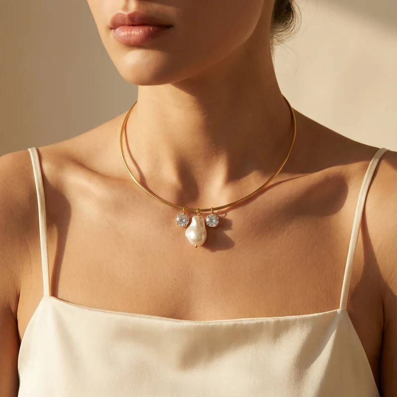 Diamond Silver Spoon NeckBand